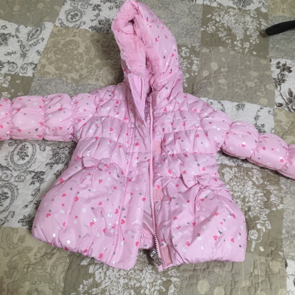 24 month pink puffer winter jacket